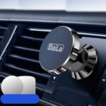 BaiLe Soporte magnético para teléfono de coche Soporte de navegación fijo universal para salpicadero de coche, Sticker Black
