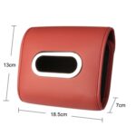 Caja de pañuelos para reposabrazos de coche, cubierta para paquete de servilletas colgantes, respaldo de asiento de coche - Imagen 3