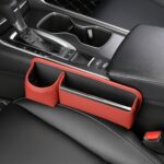 Organizador de costura de abrazadera de asiento automotriz, bolsa de almacenamiento para decoración de coche, modelo de taza de agua, Passenger Red - Imagen 2