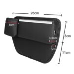 Organizador de costura de abrazadera de asiento automotriz, bolsa de almacenamiento para decoración de coche, modelo de taza de agua, Passenger Red - Imagen 3