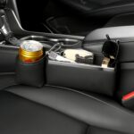 Organizador de costura de abrazadera de asiento automotriz, bolsa de almacenamiento para decoración de coche, modelo de taza de agua, Passenger Red - Imagen 8