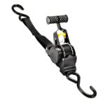 Correas de fijación de carga para automóviles y motocicletas con tensor de retracción automática, 330cm Black