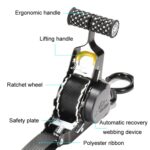 Correas de fijación de carga para automóviles y motocicletas con tensor de retracción automática, 330cm White - Imagen 4