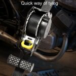 Correas de fijación de carga para automóviles y motocicletas con tensor de retracción automática, 330cm White - Imagen 9