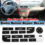 2 uds para Fiat Grand Punto pegatina de reparación de botón de Radio Multimedia - Imagen 2