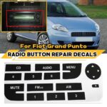 2 uds para Fiat Grand Punto pegatina de reparación de botón de Radio Multimedia - Imagen 4