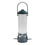 Comedero para pájaros al aire libre, comedero automático para pájaros colgante