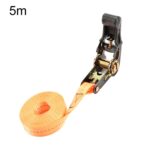 Tensor de trinquete para motocicleta, agrupación de carga y correas de fijación de equipaje, Orange 5m