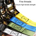 Tensor de trinquete para motocicleta, agrupación de carga y correas de fijación de equipaje, Orange 2m - Imagen 6