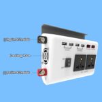 Inversor de coche de 12V CC a 220V CA, enchufe doble 4USB - Imagen 5