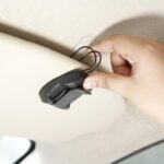 Soporte para gafas de coche 2 en 1, salida de aire, visera para el sol, soporte para billetes - Imagen 4