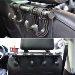 Colgador de ropa para coche con gancho para respaldo de asiento de coche extendido de acero inoxidable de 30cm - Imagen 4