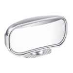 Espejo retrovisor para coche espejo gran angular de punto ciego de marcha atrás asistido, Silver