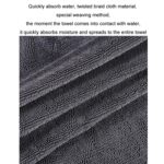 Toalla de limpieza de coche absorbente de tela trenzada trenzada gruesa, 40x60cm - Imagen 3