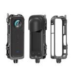 Para Insta360 X4 aMagisn Marco de carcasa protectora de Metal 2 garras jaula de conejo