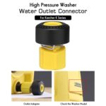 Accesorios para lavadora de coche, salida de entrada, grifo de enchufe rápido, adaptador Universal, válvula de escape, For Karcher K Series - Imagen 4