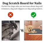 Tablero para rascar para perros, papel de lija de madera, molinillos de uñas para perros con cajón para golosinas - Imagen 3
