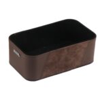 Caja multifuncional para reposabrazos de salpicadero de coche, caja de almacenamiento para vasos de agua, Large Brown