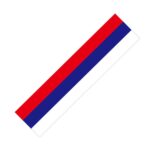 Película de modificación de coche con etiqueta de tres colores para volante, 2 uds., Russian Flag