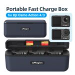Para DJI Action 4/3 aMagisn caja de carga rápida cargador accesorios para cámaras deportivas - Imagen 3