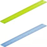 Regla suave, regla Flexible para estudiantes, cinta métrica, regla recta, suministros escolares de oficina, 20cm, 30cm