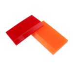 Rascador de goma suave con película de agua y vidrio para limpieza de coche, 4 Uds., Short Red - Imagen 2