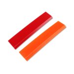 Rascador de goma suave con película de agua y vidrio para limpieza de coche, 4 Uds., Long Orange - Imagen 2
