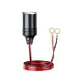 Batería de coche de 12/24 V al cable de alimentación de base hembra del encendedor de cigarrillos, 1m