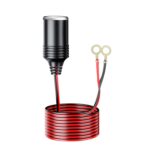 Batería de coche de 12/24 V al cable de alimentación de base hembra del encendedor de cigarrillos, 4m