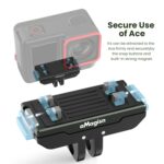 AMagisn - Soporte magnético de liberación rápida de metal con cubierta superior para Insta360 Ace, Ace Pro, X5, X3, X2 y GoPro HERO12 (negro) - Imagen 4