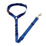 Correa de remolque acolchada elástica con cinturón de seguridad para vehículo para perros, 2.5cm