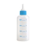 Biberón de leche para mascotas Taza de agua portátil con múltiples tetinas, Small Blue