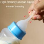 Biberón de leche para mascotas Taza de agua portátil con múltiples tetinas, Small Blue - Imagen 5