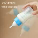 Biberón de leche para mascotas Taza de agua portátil con múltiples tetinas, Small Blue - Imagen 6