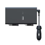 Cargador de doble cable retráctil para asiento trasero del encendedor de cigarrillos del coche, Car Charger