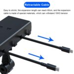 Cargador de doble cable retráctil para asiento trasero del encendedor de cigarrillos del coche, Car Charger - Imagen 4