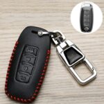 Para Nissan Car Key Cover Llavero Placa de matrícula antipérdida, I4