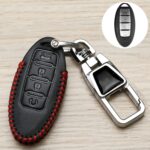 Para Nissan Car Key Cover Llavero Placa de matrícula antipérdida, X