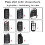 Para Volkswagen Key Cover Llavero multifuncional Placa de matrícula antipérdida, B - Imagen 3