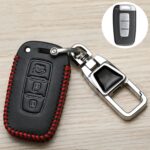 Para Hyundai Car Key Cover Llaveros multifuncionales Placas de números antipérdida, C
