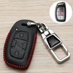 Para Hyundai Car Key Cover Llaveros multifuncionales Placas de números antipérdida, D