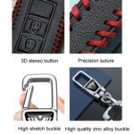 Para Hyundai Car Key Cover Llaveros multifuncionales Placas de números antipérdida, F - Imagen 4