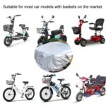 Cesta delantera para coche con batería, cubierta para lluvia, cesta para bicicleta, bolsa impermeable Universal, Super Large - Imagen 5