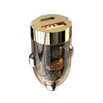 Mini cargador invisible de doble puerto para vehículo, encendedor de cigarrillos para coche, 120W