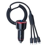 Mini cargador de carga rápida para vehículo, encendedor de cigarrillos de uno a tres, Premium Version