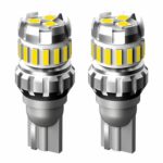 2 uds T10 3030 + 4014 18LED luz indicadora decodificadora de corriente constante luz de marcha atrás, T10 (White)