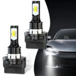 2 uds H11B 3570 2LED 80W bombillas de faros delanteros de coche luces antiniebla de alto brillo, H11B (Ice Blue) - Imagen 2