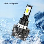 2 uds H11B 3570 2LED 80W bombillas de faros delanteros de coche luces antiniebla de alto brillo, H11B (Ice Blue) - Imagen 4
