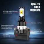 2 uds H11B 3570 2LED 80W bombillas de faros delanteros de coche luces antiniebla de alto brillo, H11B (Ice Blue) - Imagen 5