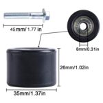 Para Yamaha YFZ 350 Banshee Rodillo tensor de cadena de 8 mm - Imagen 4